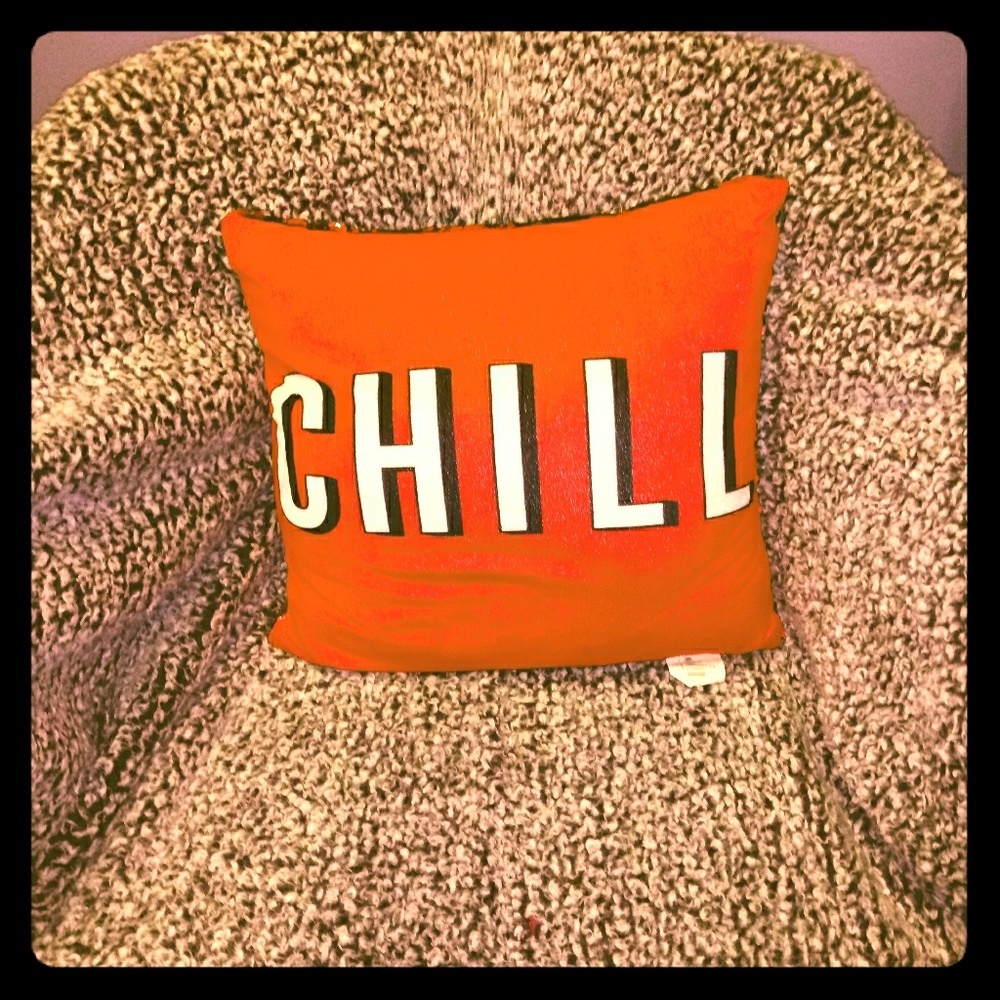 Netflix/chill pillow ~ reverseable sequins